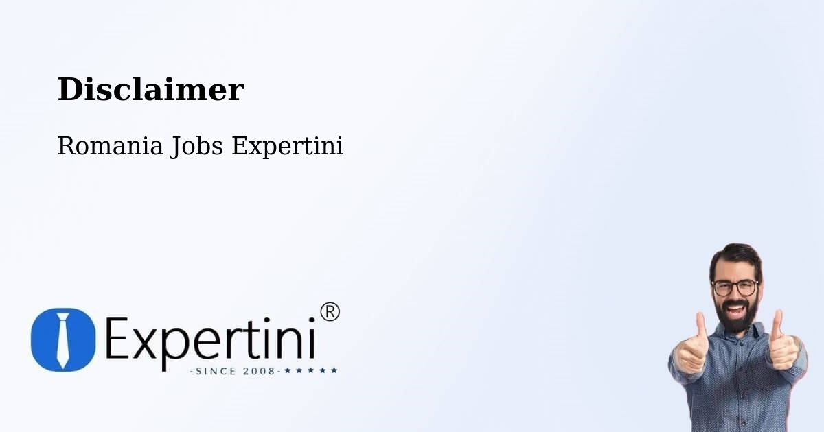 Disclaimer – Abram - Romania Jobs Expertini